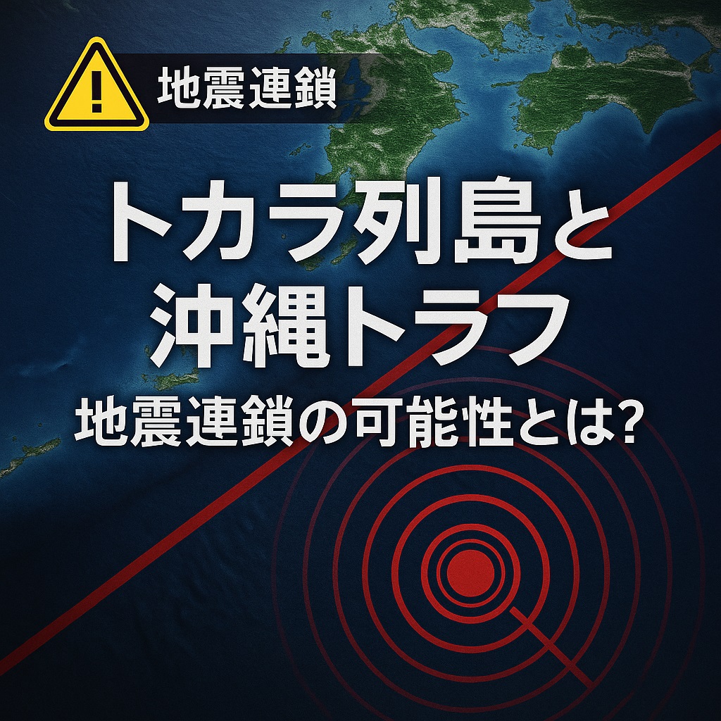 トカラ列島群発地震と沖縄トラフの関係